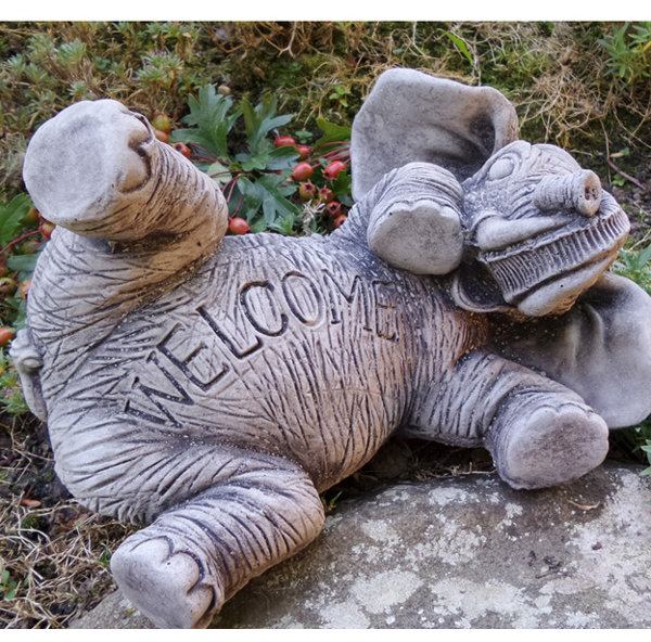 Garden Ornaments by Onefold Elephant Stone Garden Statue